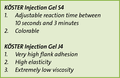 Comparison of Injection Gel S4 and J4